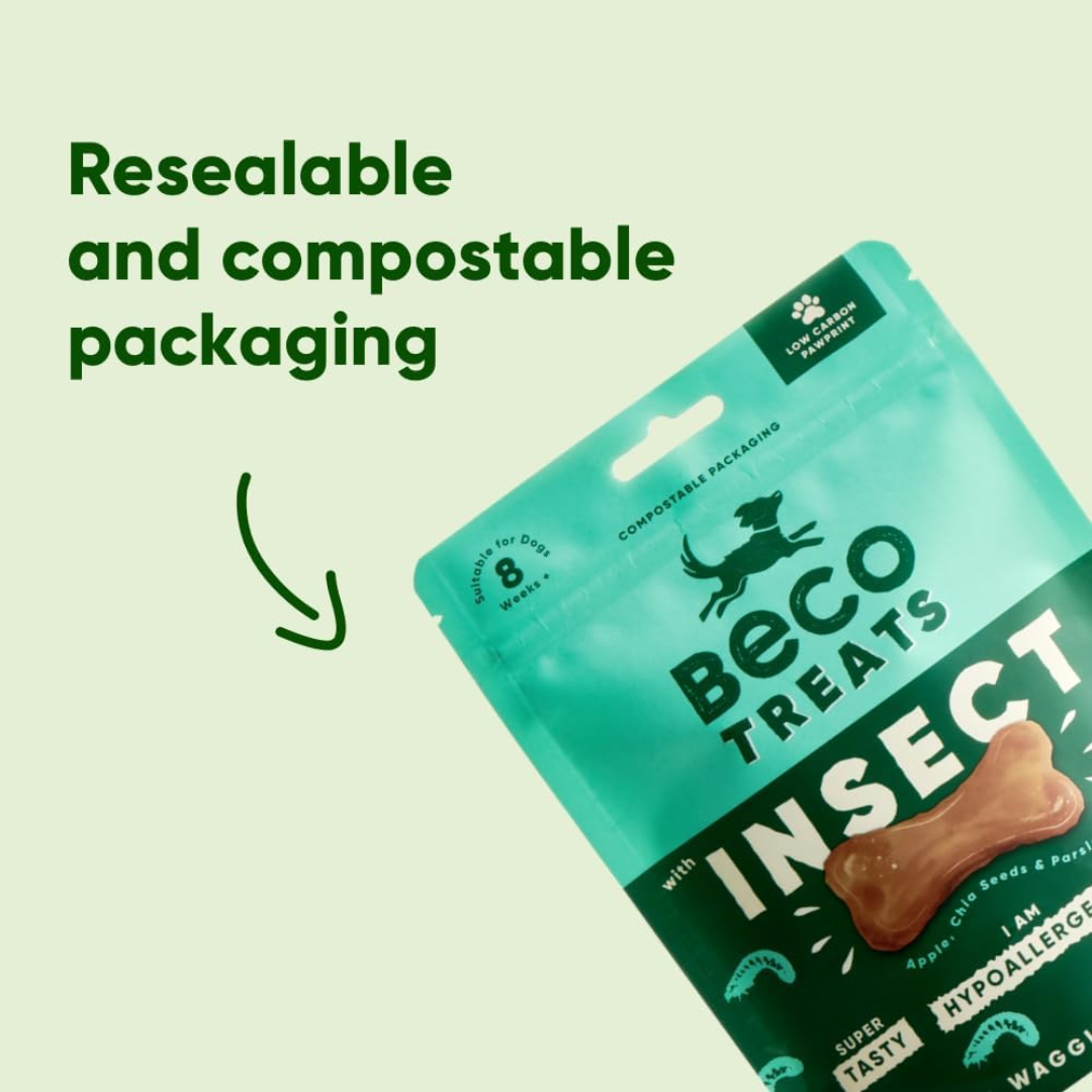 Beco Insect with Apple & Chia Seeds Dog Treats