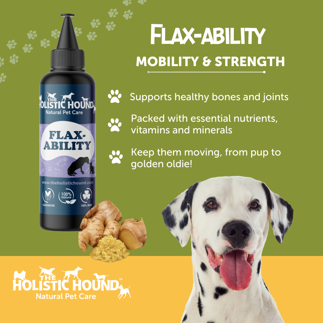 Holistic Hound Flax-Ability - Dog Arthritis Supplement