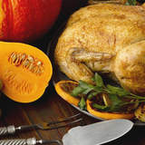 Turkey and gourd.