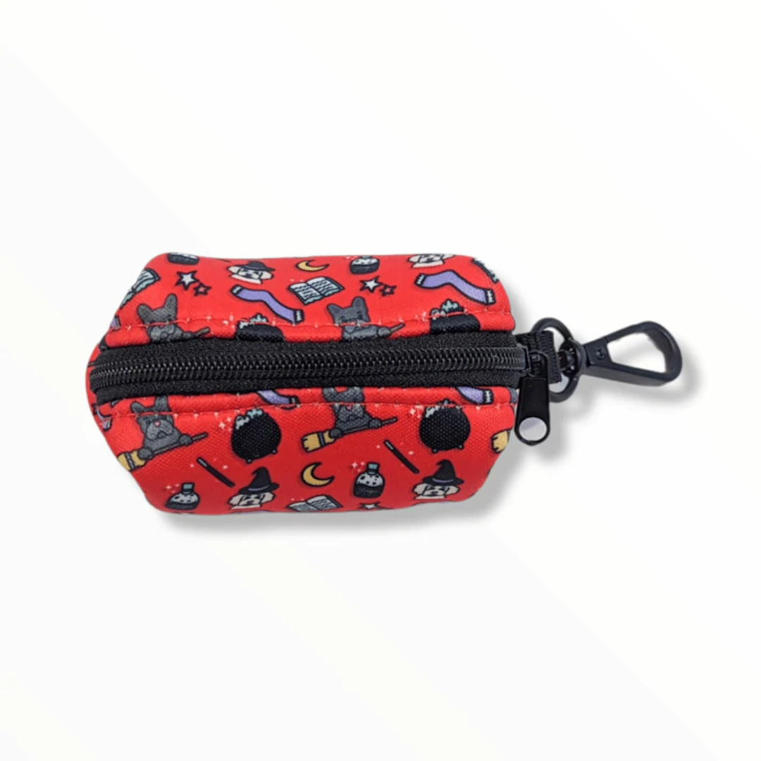 Zelda and Harley Red Hairy Pawter Poop Bag Holder