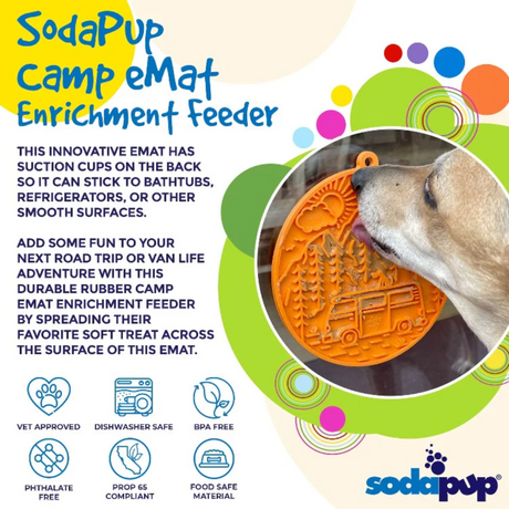 SodaPup Camp Enrichment Lick Mat