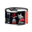 200g can of Alpha Spirit Beef Wet Cat Food