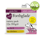 Forthglade duck and chicken variety pack.