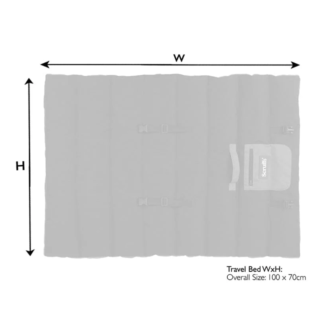 Measurements of Scruffs Expedition Roll Up Travel Bed