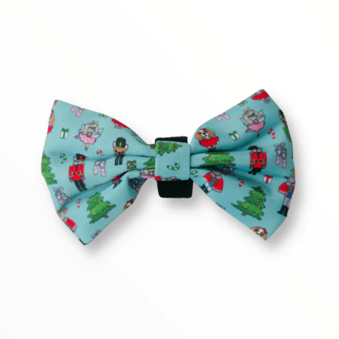 Zelda and Harley Muttcracker Christmas Bow Tie