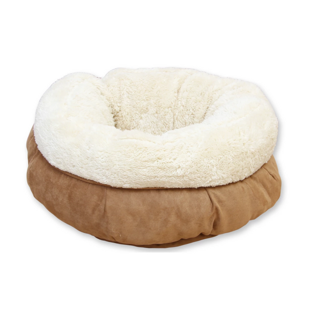 AFP Lambswool Beige Donut Bed
