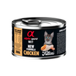 Can of Alpha Spirit chicken wet cat food for kittens.