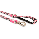 Up close of both ends of a Max and Molly leash.