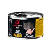 200g can of Alpha Spirit Rabbit Wet Cat Food