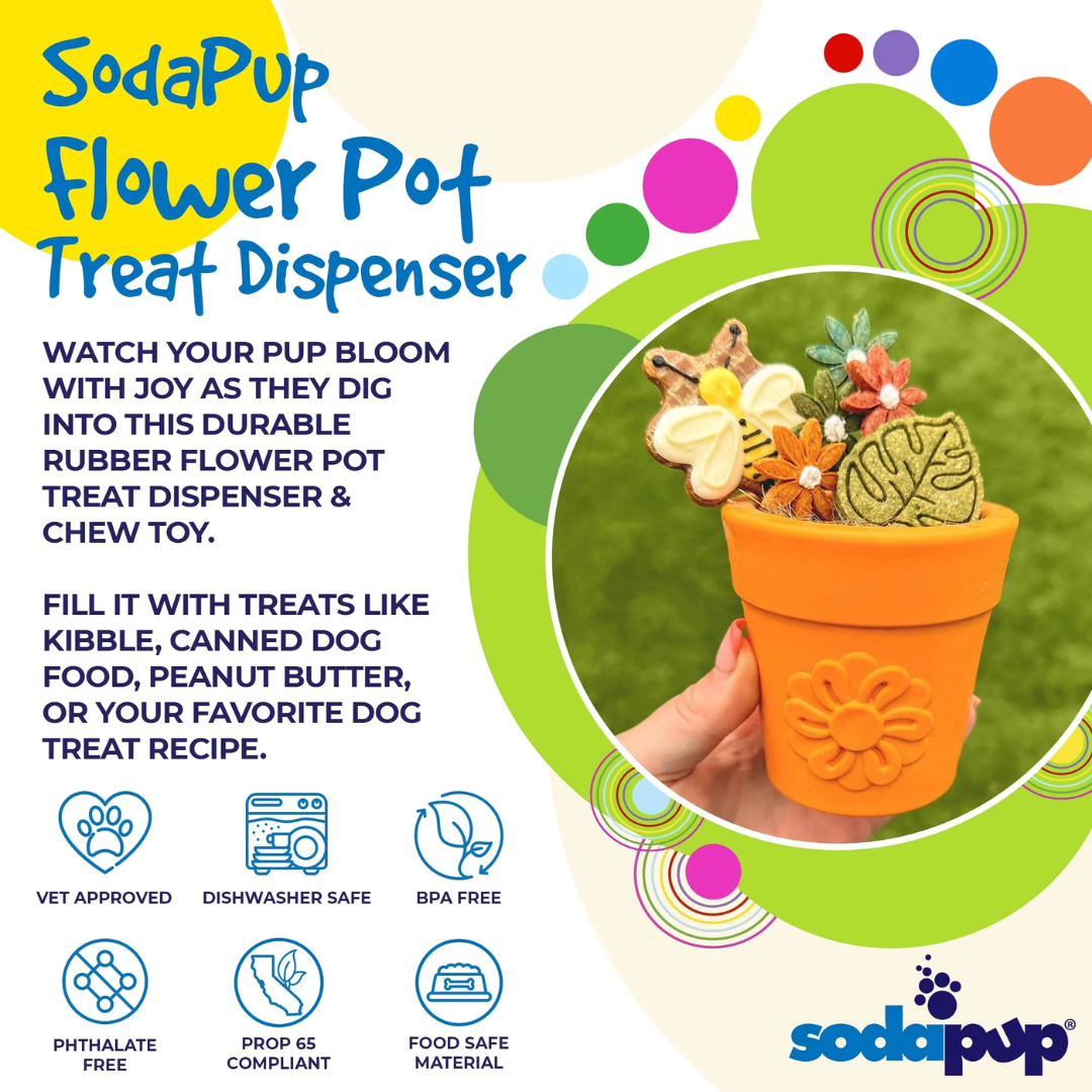 SodaPup Flower Pot Enrichment Toy