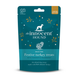 Bag of Innocent Hound Festive turkey treats.