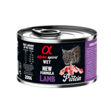 200g can of Alpha Spirit lamb wet food.