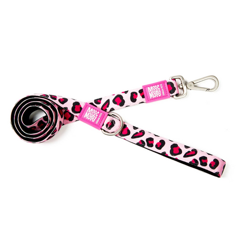 Max and Molly Pink Leopard Dog Lead