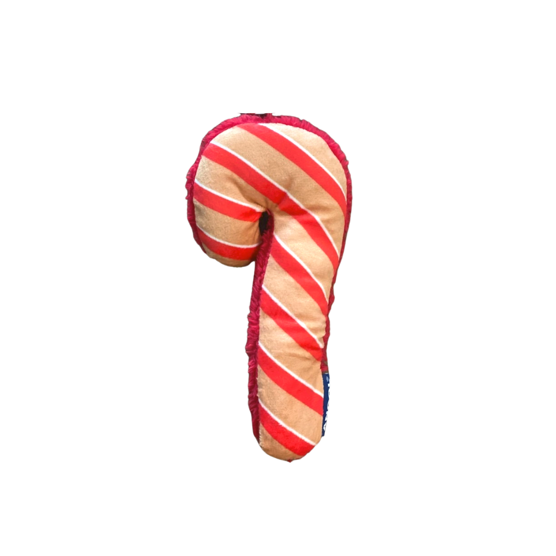 Ancol Cuddly Candy Cane Christmas Dog Toy