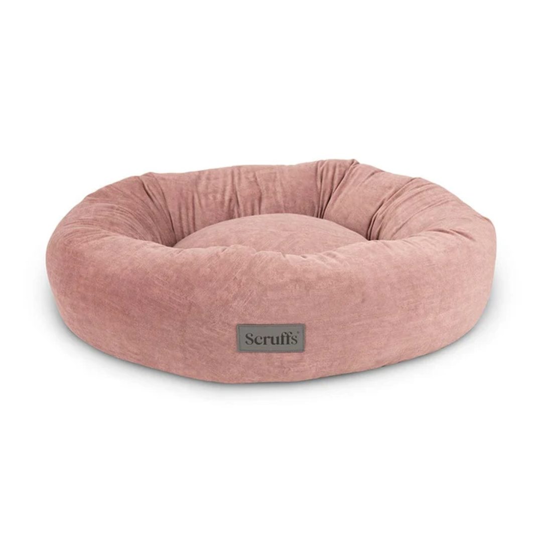 Pink Blush Scruffs Oslo dog bed.