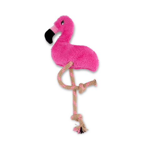 Fernando the Flamingo Beco soft toy for dogs.