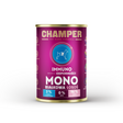 400g can of Champer Immuno Dog food, in salmon flavour.