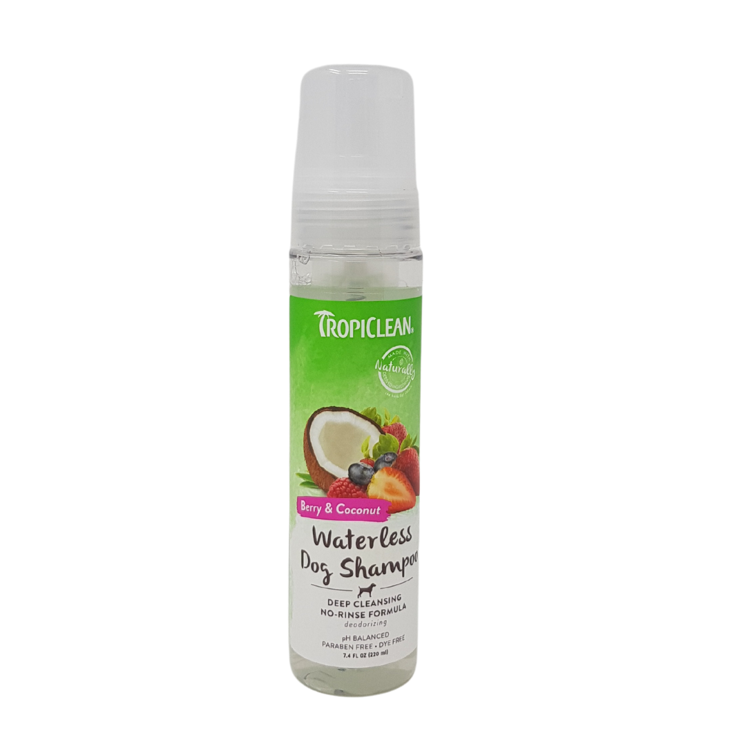 Tropiclean waterless cheap shampoo