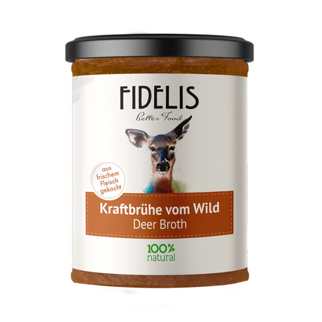 Jar of Fidelis Deer Meat Broth