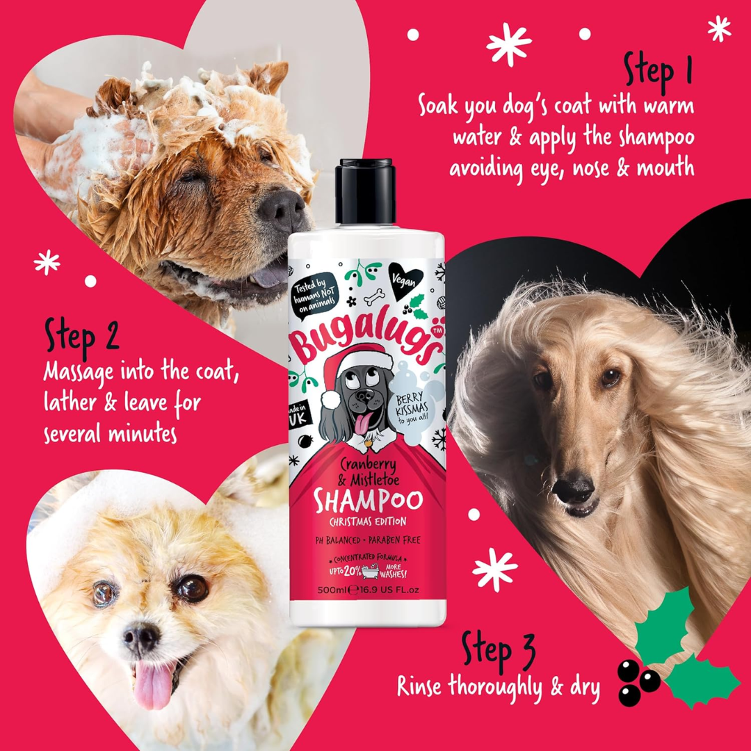 Bugalugs Christmas Cranberry & Mistletoe Shampoo