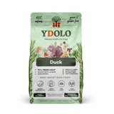 Bag of Ydolo semi moist, cold pressed duck dog food.