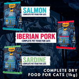 Each flavour of Primal Spirit Iberian Cold Pressed Cat Food by Alpha Spirit