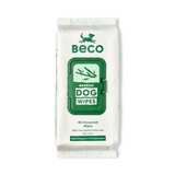 A top down view of Beco bamboo wipe for dogs.