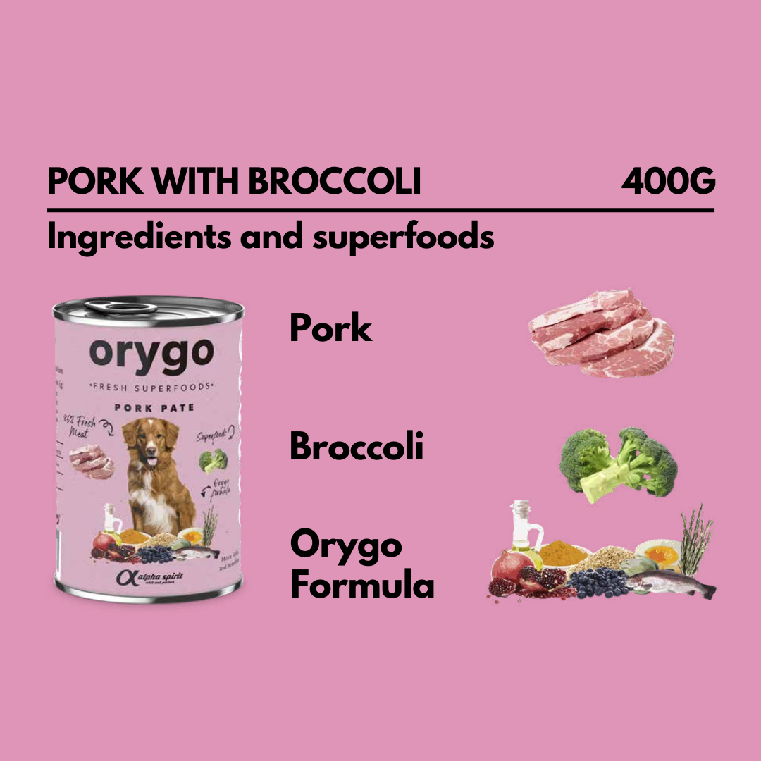 Orygo Pork with Broccoli Wet Food Pate